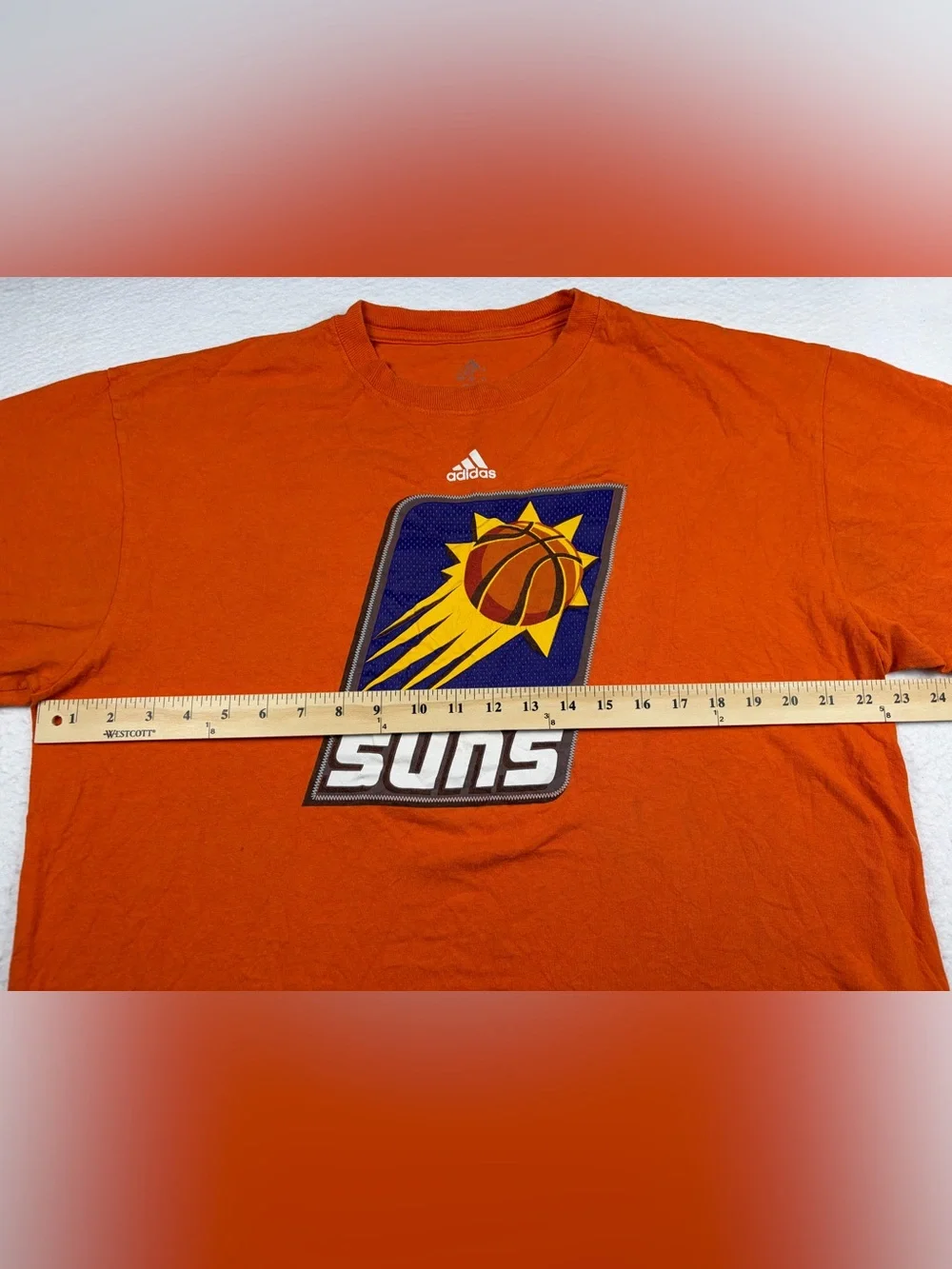 Adidas Phoenix Suns Orange Logo T‑Shirt - Men XL